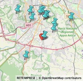 Mappa Via James Joyce, 00143 Roma RM, Italia (4.135)