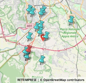 Mappa Via James Joyce, 00143 Roma RM, Italia (3.92667)