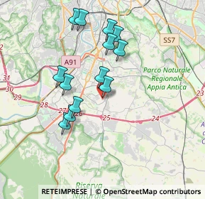 Mappa Via James Joyce, 00143 Roma RM, Italia (3.54769)