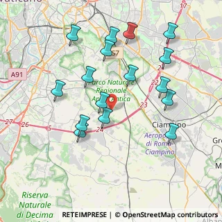 Mappa Via Amedeo Momo Simonetti, 00178 Roma RM, Italia (4.20813)