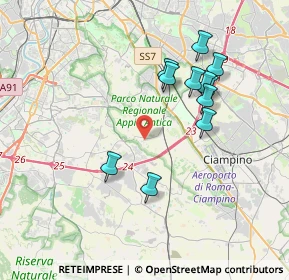 Mappa Via Amedeo Momo Simonetti, 00178 Roma RM, Italia (3.72182)