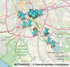 Mappa Via Amedeo Momo Simonetti, 00178 Roma RM, Italia (7.252)