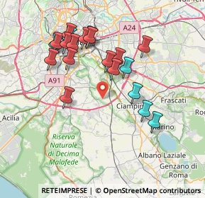 Mappa Via Amedeo Momo Simonetti, 00178 Roma RM, Italia (7.837)