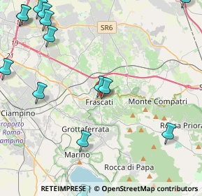 Mappa Via Gregoriana, 00044 Frascati RM, Italia (6.48071)