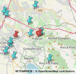 Mappa Via Gregoriana, 00044 Frascati RM, Italia (5.56571)