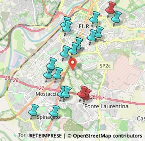 Mappa Via Proust, 00143 Roma RM, Italia (1.9815)
