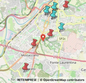 Mappa Via Proust, 00143 Roma RM, Italia (2.39636)