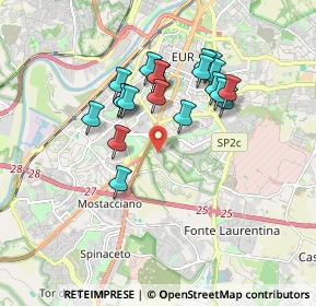 Mappa Via Proust, 00143 Roma RM, Italia (1.642)