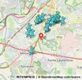 Mappa Via Proust, 00143 Roma RM, Italia (1.653)