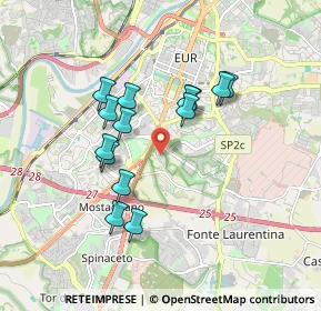 Mappa Via Proust, 00143 Roma RM, Italia (1.61143)