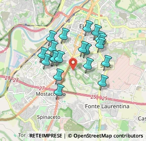 Mappa Via Proust, 00143 Roma RM, Italia (1.5465)