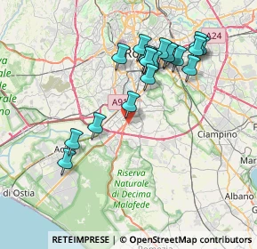 Mappa Via Proust, 00143 Roma RM, Italia (7.83737)
