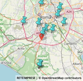 Mappa Via Proust, 00143 Roma RM, Italia (8.52727)