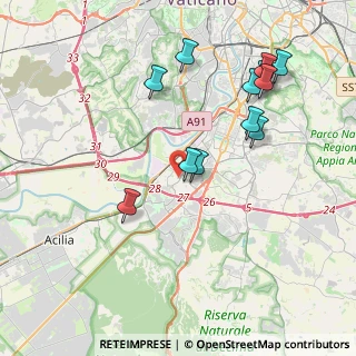 Mappa Parco della Cisterna Romana, 00144 Roma RM, Italia (4.34167)
