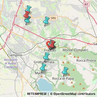 Mappa Via Cesare Minardi, 00044 Frascati RM, Italia (3.62727)