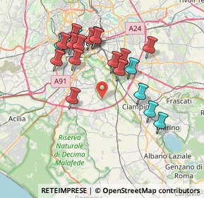 Mappa Via Andrea Casadei, 00178 Roma RM, Italia (7.686)