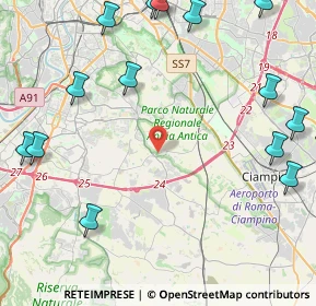 Mappa Via Andrea Casadei, 00178 Roma RM, Italia (7.0915)