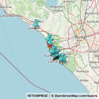 Mappa Viale di Focene, 00054 Focene RM, Italia (8.64615)