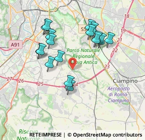 Mappa Via Ardeatina, 00178 Roma RM, Italia (3.77765)