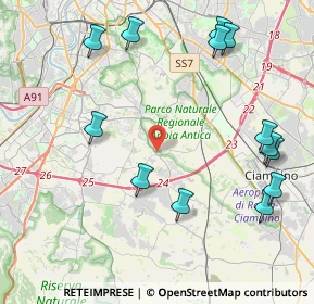 Mappa Via Ardeatina, 00178 Roma RM, Italia (5.33538)