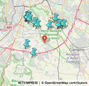 Mappa Via Ardeatina, 00178 Roma RM, Italia (4.25125)