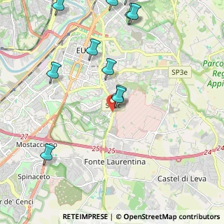 Mappa Via Francesco Sapori snc, 00143 Roma RM, Italia (2.76182)