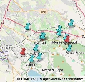 Mappa Via Enrico Stevenson, 00044 Frascati RM, Italia (3.68385)
