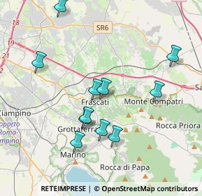 Mappa Via Enrico Stevenson, 00044 Frascati RM, Italia (3.92636)