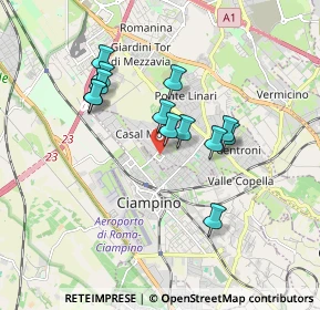 Mappa Via delle Vigne di Morena, 00043 Ciampino RM, Italia (1.58308)