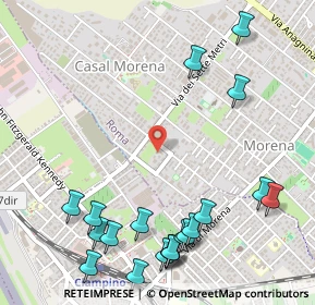 Mappa Via delle Vigne di Morena, 00043 Ciampino RM, Italia (0.737)