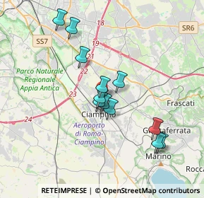 Mappa Via delle Vigne di Morena, 00043 Ciampino RM, Italia (3.2775)