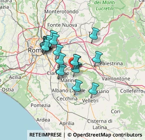 Mappa Via B. Postorino, 00044 Frascati RM, Italia (11.1385)