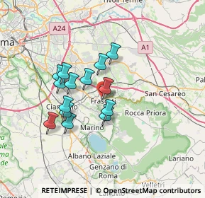 Mappa Via Brigida Postorino, 00044 Frascati RM, Italia (5.88357)