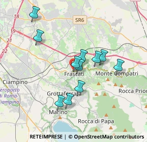 Mappa Via Brigida Postorino, 00044 Frascati RM, Italia (3.27636)