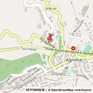 Mappa Via Aquilonia, 38, 86081 Agnone, Isernia (Molise)