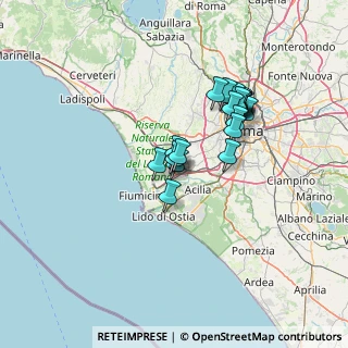 Mappa LOCALITA' LE VIGNOLE, 00054 Fiumicino RM, Italia (11.703)