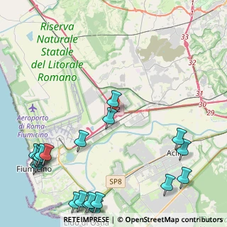 Mappa LOCALITA' LE VIGNOLE, 00054 Fiumicino RM, Italia (6.9435)