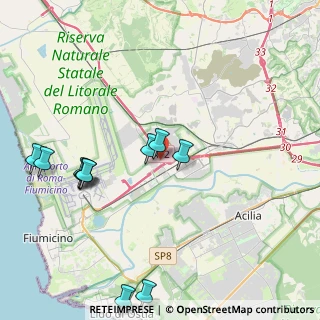 Mappa LOCALITA' LE VIGNOLE, 00054 Fiumicino RM, Italia (4.93273)