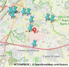 Mappa Via dei Carristi, 00143 Roma RM, Italia (2.42364)