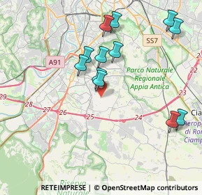 Mappa Via dei Carristi, 00143 Roma RM, Italia (4.17667)