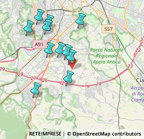 Mappa Via dei Carristi, 00143 Roma RM, Italia (3.90545)