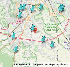 Mappa Via dei Carristi, 00143 Roma RM, Italia (5.55769)