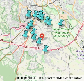 Mappa Via dei Carristi, 00143 Roma RM, Italia (3.535)