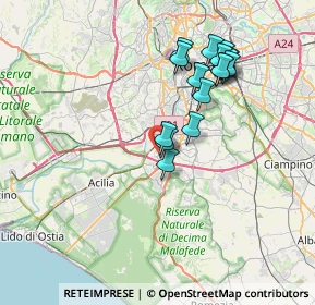 Mappa Via Monte dei Nove Draghi, 00144 Roma RM, Italia (7.19938)