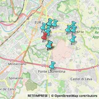 Mappa Via Francesco Sapori, 00143 Roma RM, Italia (1.60143)