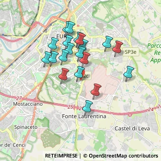 Mappa Via Francesco Sapori, 00143 Roma RM, Italia (1.736)