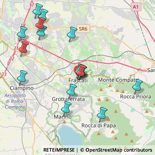 Mappa Via Sciadonna angolo, 00044 Frascati RM, Italia (4.835)