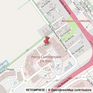 Mappa Via Geminiano Montanari, 1, 00054 Fiumicino, Roma (Lazio)