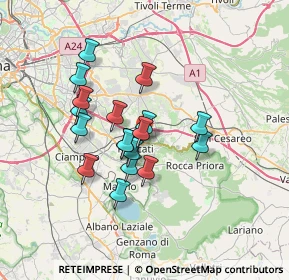 Mappa Via Frascati Colonna, 00044 Frascati RM, Italia (5.88222)