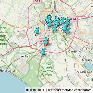 Mappa Via Bontempelli Massimo, 00144 Roma RM, Italia (7.74059)